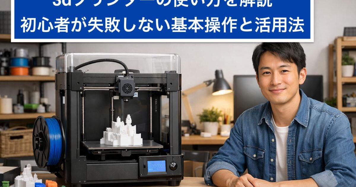 3dプリンターの使い方を解説｜初心者が失敗しない基本操作と活用法 